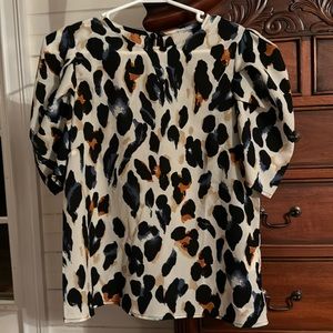 Cute funky leopard print top